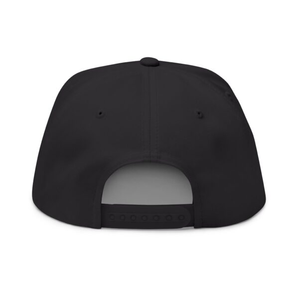 Courage and Greatness (Black, Gold)  Unisex Flat Bill Hat - Image 2