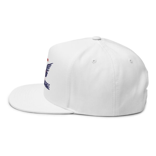 I Am A Soaring Eagle (Red , White, Blue) Unisex Flat Bill Hat - Image 3