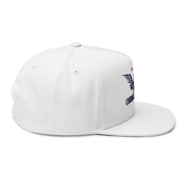 Courage & Greatness (Red, White & Blue) Unisex Flat Bill Hat - Image 4