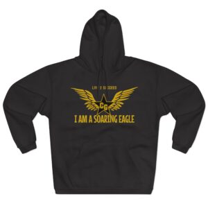 I Am A Soaring Eagle (Gold & Black) Unisex Pullover Hoodie